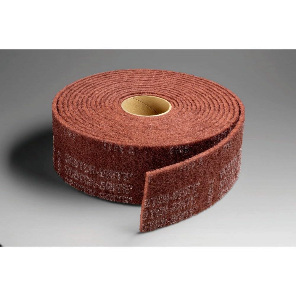 3M Cubitron II Scotch-Brite High Strength Roll - Very Fine Grit Aluminum Oxide - Bulk Nonwoven Abrasive - Satin Finishing Abrasive - Stackable - 6' x 30'