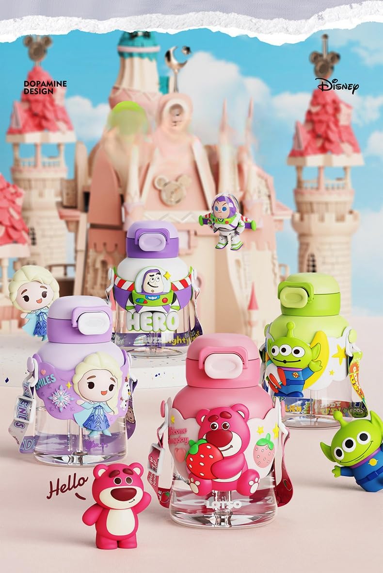FASHION YO Buzz Water Bottle Reusable Kids 700ml PP with straw Lid BPA Free Drinking bottle(Buzz), 700 ml - Image 4