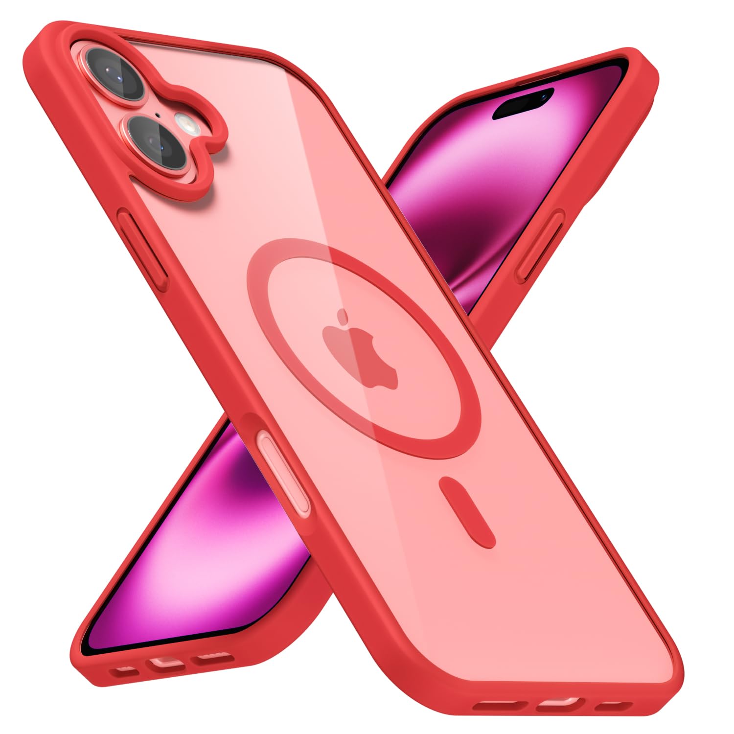 LoeoeL for iPhone 16 Plus Case Clear Mag Safe, Ultra Thin Slim Cover Magnetic Compatible with Magsafe Phone Case for Women Men Girl, Cute Soft TPU