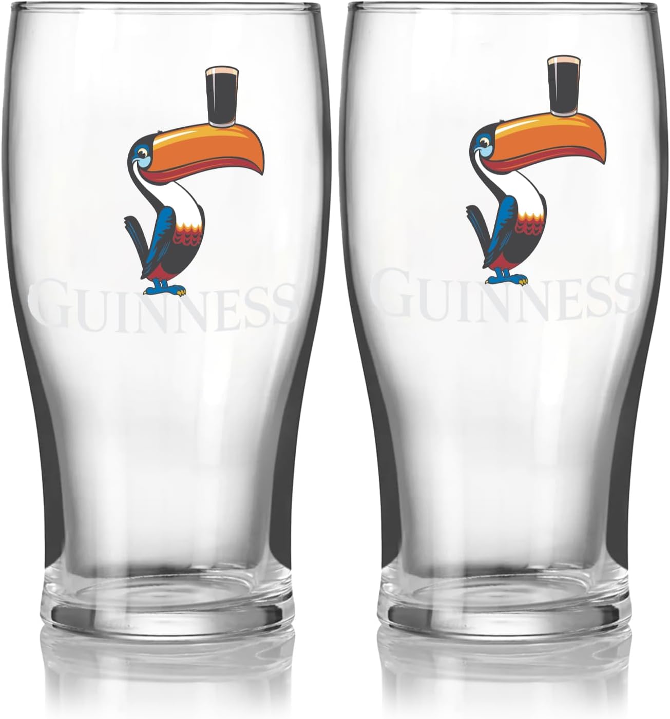 Toucan Pint Glass, 2 pack