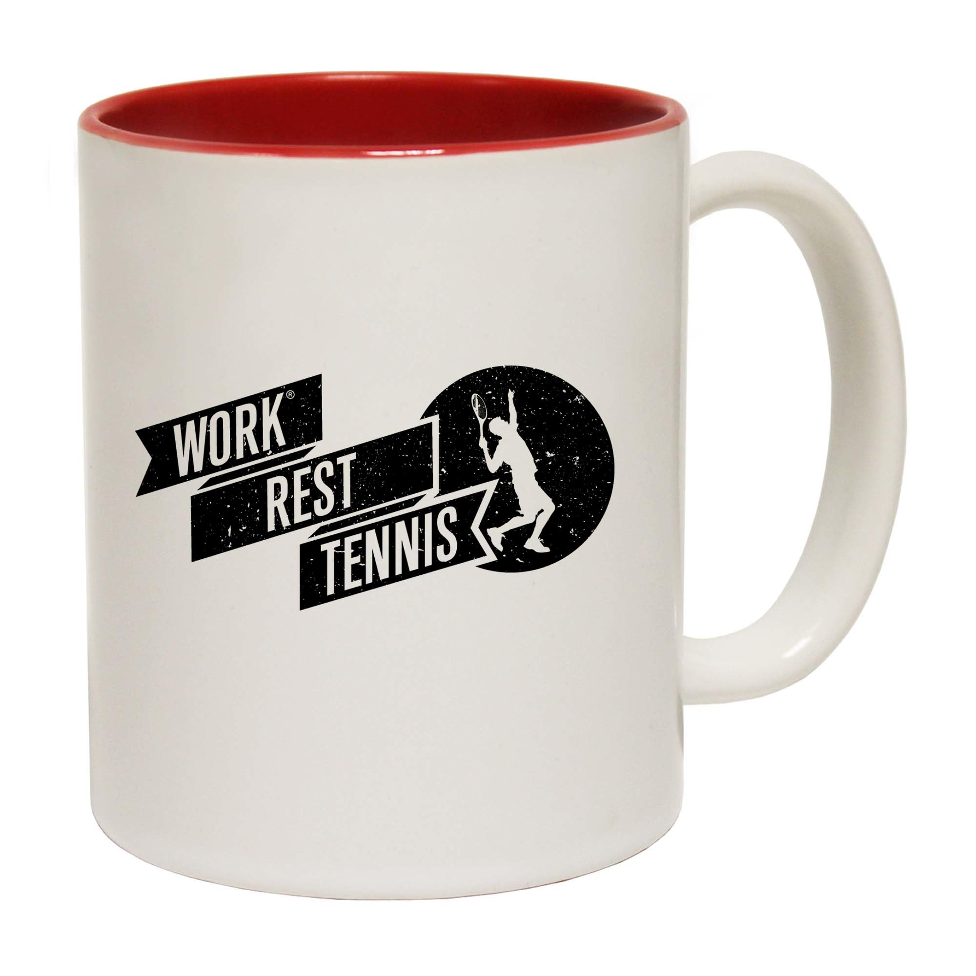 APSRA Work Rest Tennis Funny Novelty Coffee Mug Gift Boxed Boxed Cup