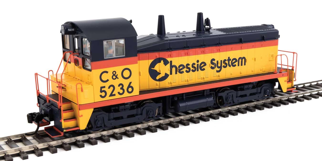 Walthers Mainline 910-10665 HO Scale EMD SW7 - Standard DC - Chessie System Chesapeake & Ohio #5236 (Phase I; Yellow, Vermillion, Blue)