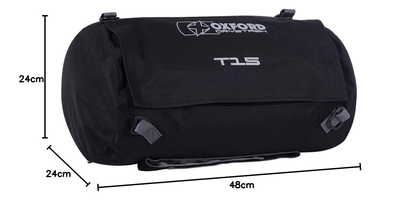 OXFORD OL311 Gepäckrolle mit Tragegurt 25mm 52cm 15L Polyester