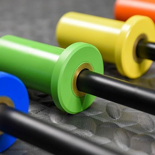 Miniatura 4 de NEXO Kids - Barra de entrenamiento olímpico de 5 libras, 5 libras para jóvenes o nuevos levantamiento de pesas y levantamiento de potencia