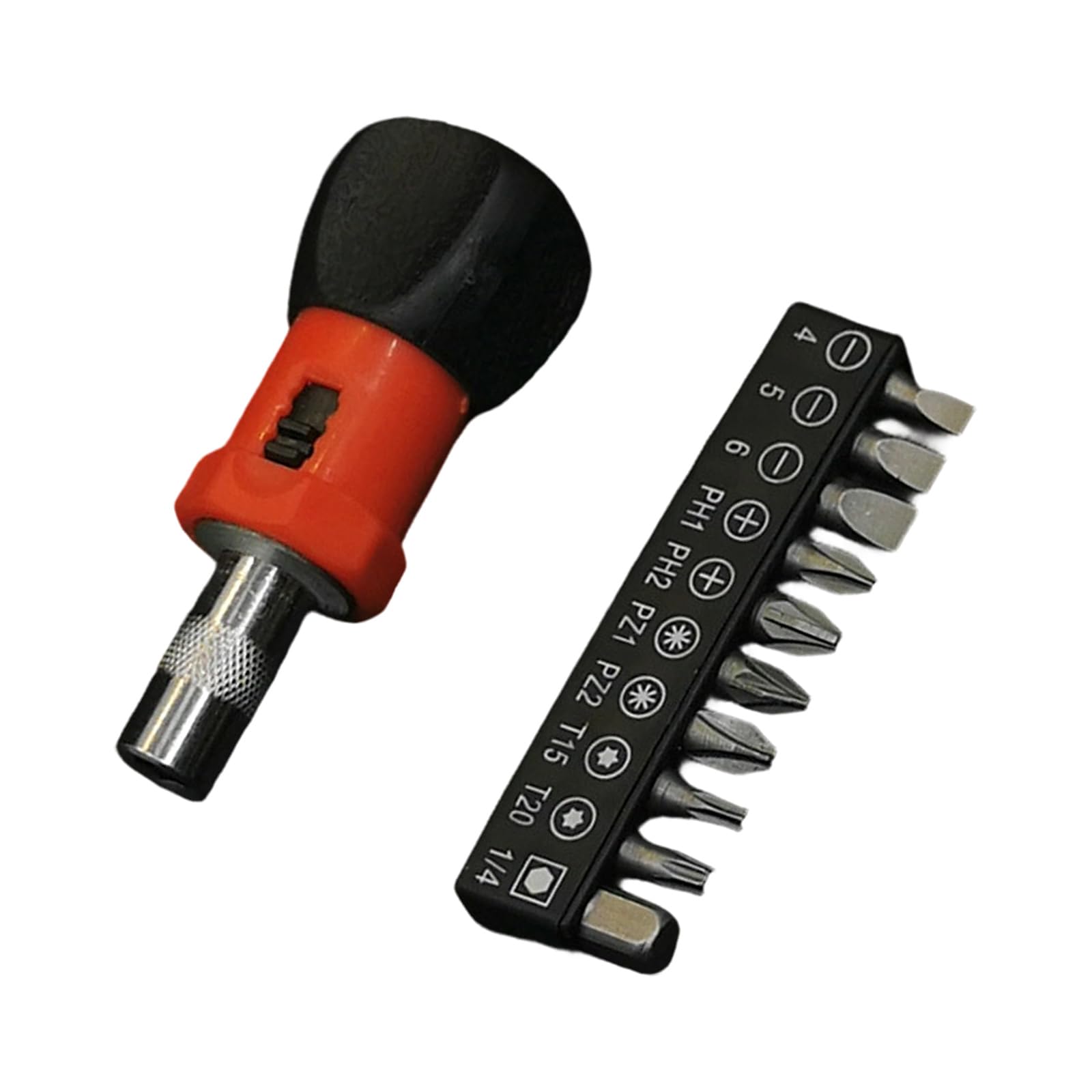 Buxuaaaa Miniature Ratcheting Screwdriver Tool With Drill Bit For Challenging To Reach Specks In Homes And Equipment Repairs Ergonomic Handle Ratcheting Screwdriver