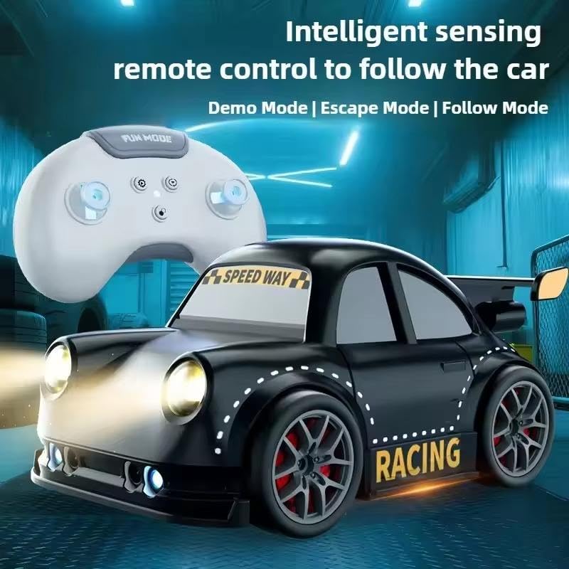 Image of SUPER TOY Smart RC Drift Car Toy for Kids - Mini Four-Wheel Drive Remote Control Car with Gesture Induction, Auto Follow, Music & Lights Gifts for Boys Girls