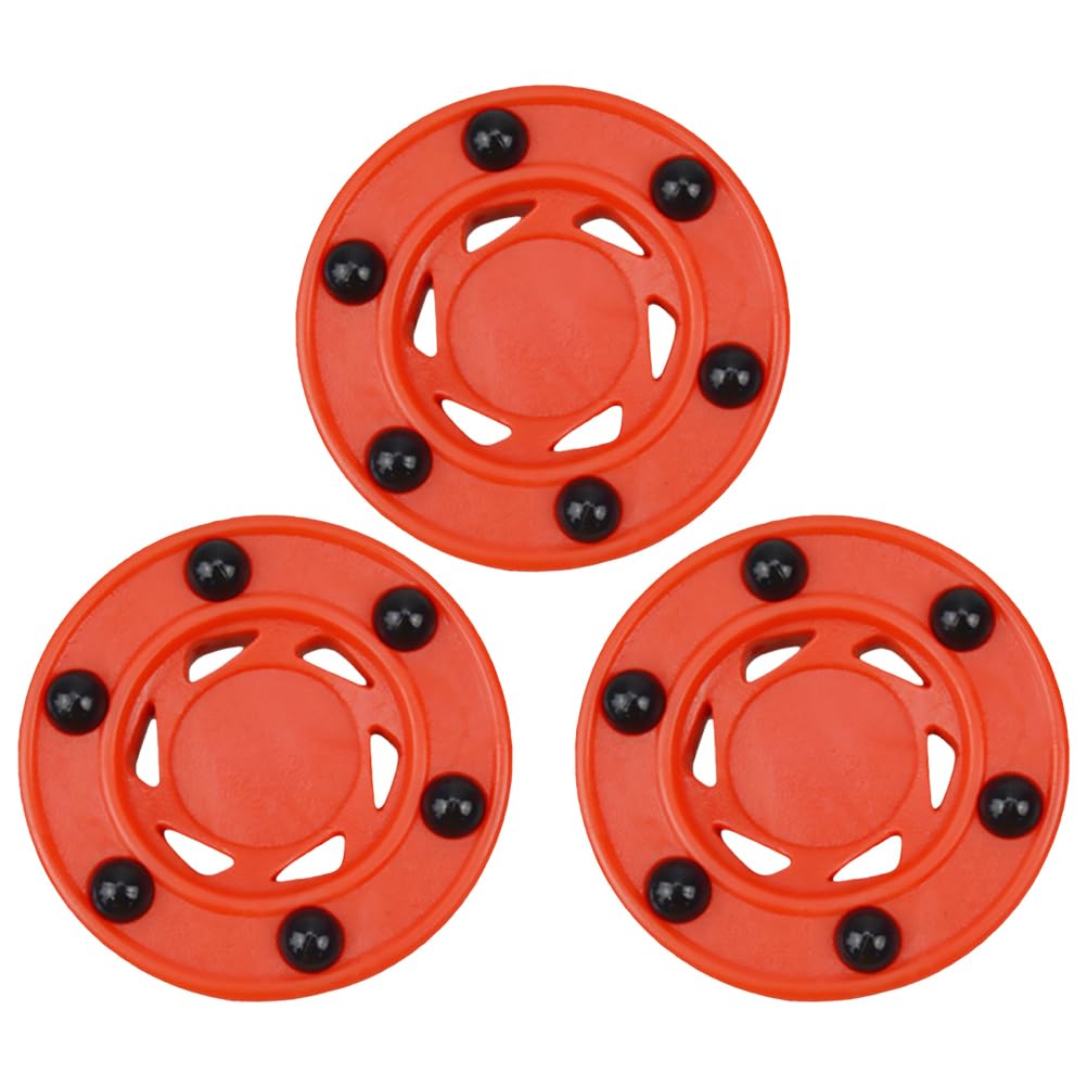 BESPORTBLE 3 Stück Rollhockeyspiel Puck Inline Hockey Straßenhockey Puck Indoor Outdoor Boden Hockey Bälle