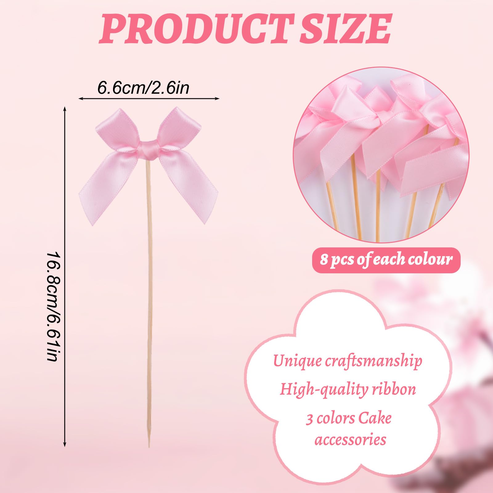 Decorazioni per cupcake con fiocco, 24 pezzi, decorazioni per feste di compleanno, matrimonio, Natale