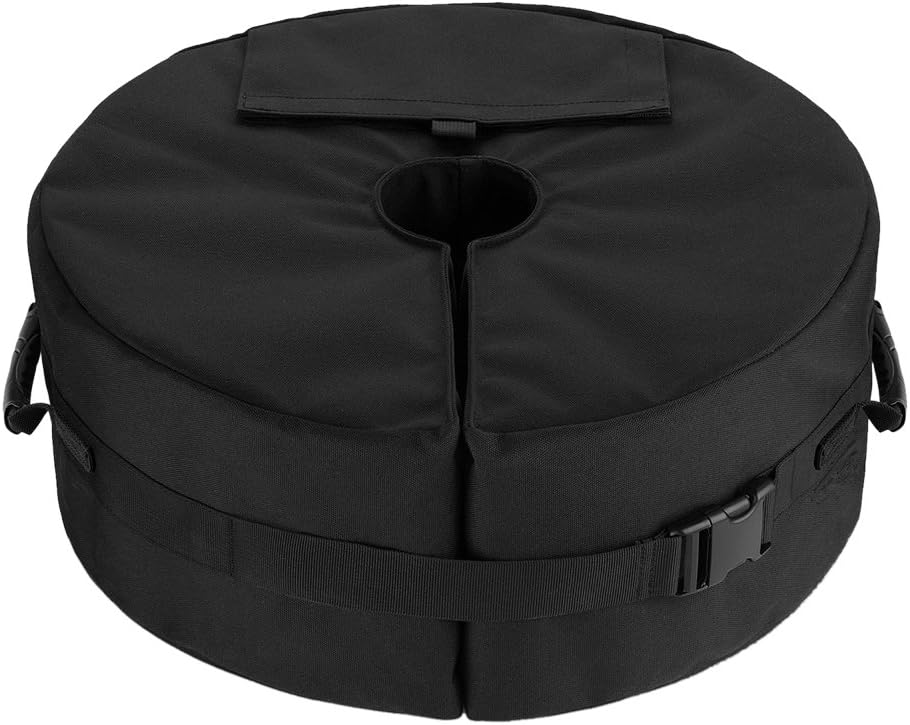 Famtasme Round Umbrella Stand Weightbag Outdoor Sunshade Detachable Umbrella Base Weight Bag Wind-proof Wheel Sandbags Tent Sandbags