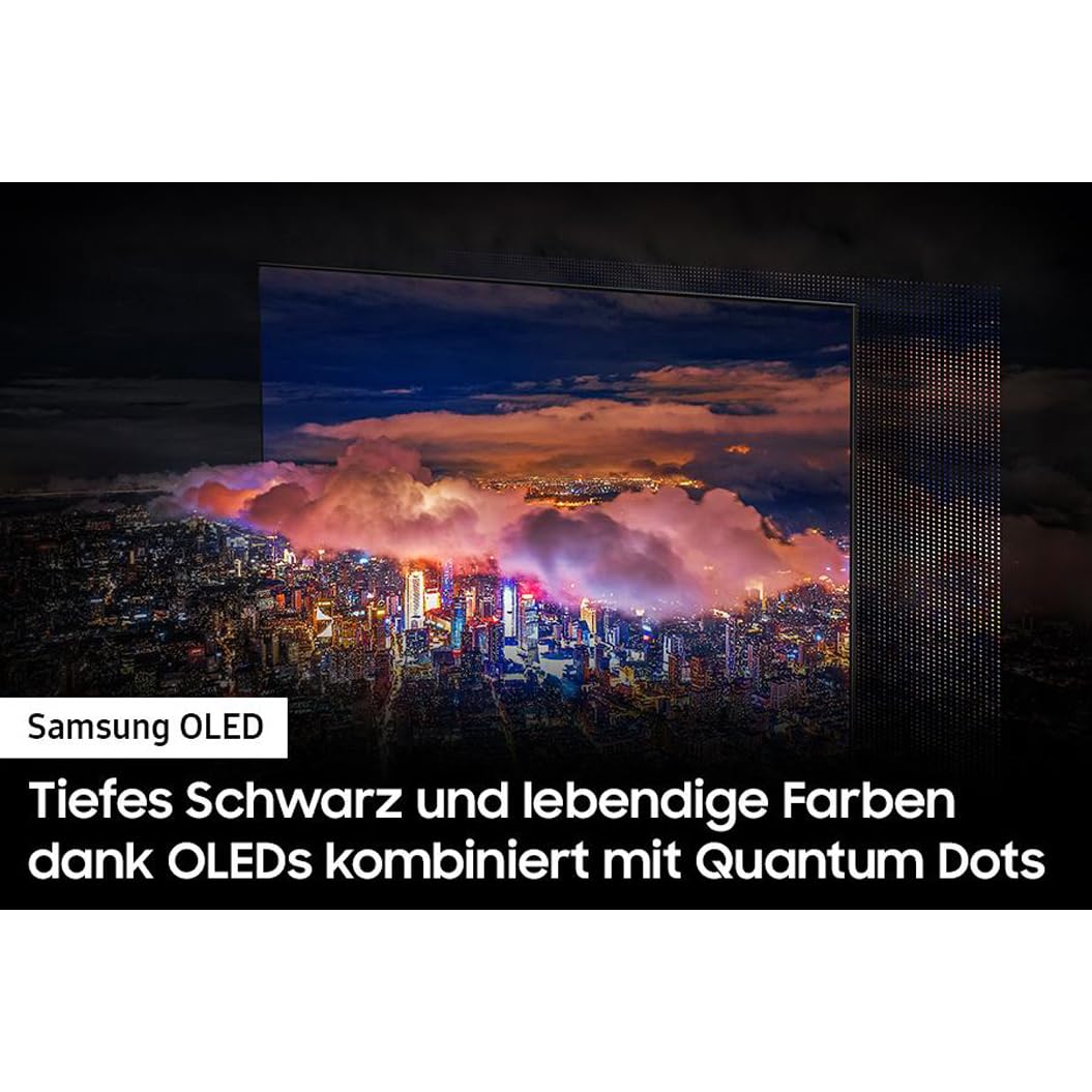Samsung OLED 4K S90C 55 Zoll Fernseher (GQ55S90CATXZG, Deutsches Modell), Quantum HDR OLED, Neural Quantum Prozessor 4K, LaserSlim Design, Smart TV [2023]