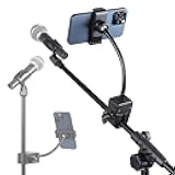 FPN Mic Stand Phone Holder, Flexible Phone Mount with 7.9