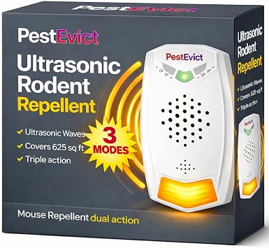 Pest Repeller   Rodent Repellent Ultrasonic, Rat Repellent, Mouse Plug in Repellent   3 mode high frequency