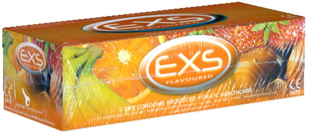 EXS Condoms Préservatifs Mixed Flavoured Boîte de 12