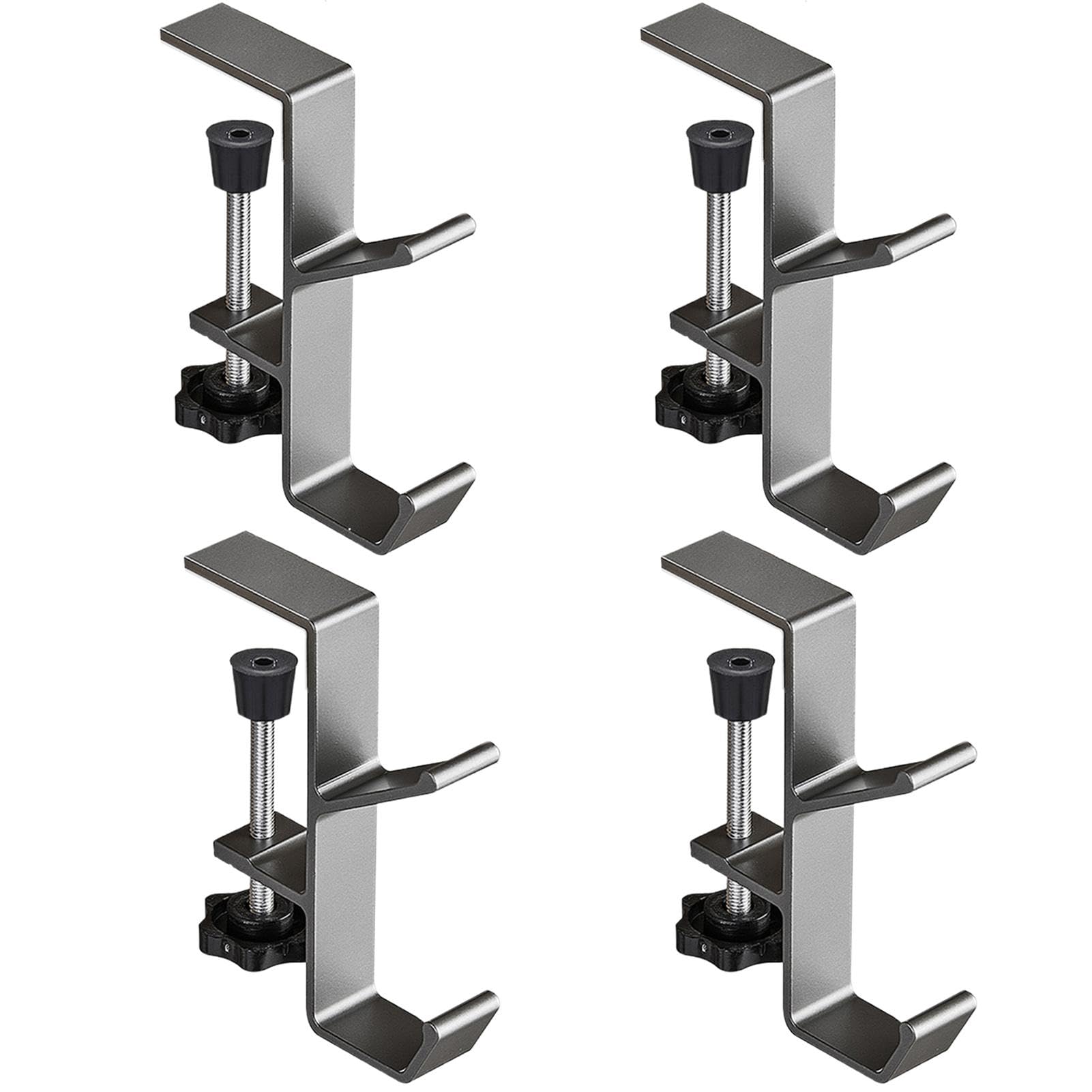 Neamou Gray 4 Packs Garland Hangers For Mantle | Garland And Stocking Mantel Holders | Heavy Duty Garland Hanger Pole | Adjustable No Drill Stocking Hangers For Fireplace