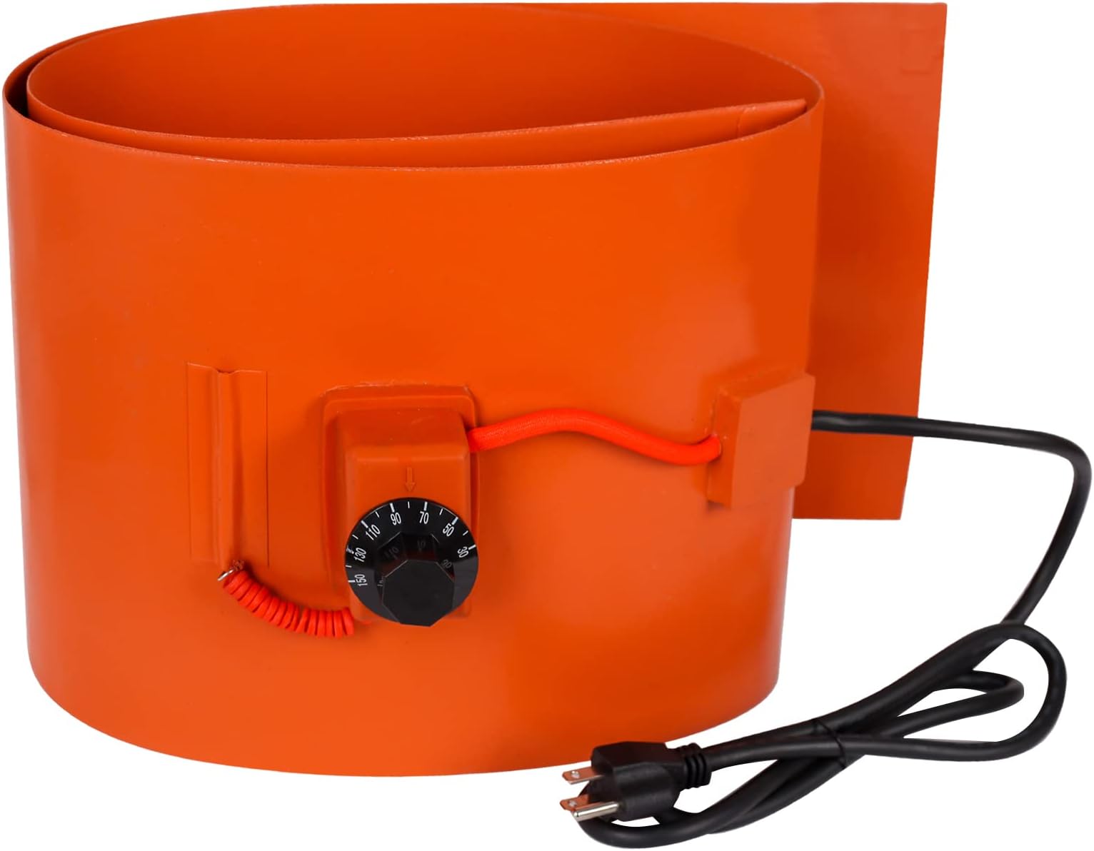Drum Pail Heater 55-Gallon YSJWAER - 10inch Heat Pad Silicone Barrel Band Warmer 30℃~150℃ 120V
