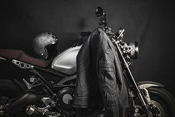 Bogotto Black-X Motorrad Lederjacke schwarz S