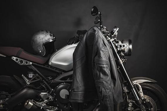 Bogotto Black-X Motorrad Lederjacke schwarz S