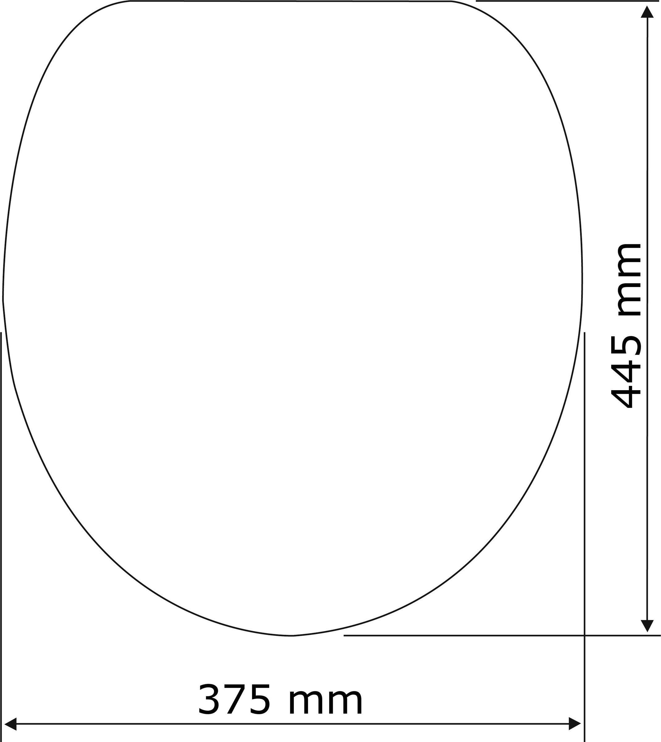 WENKO Deska sedesowa premium Samos Grey Easy Softclose, duroplast, 37,5 x 44,5 x 10 cm