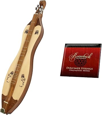 Roosebeck Grace Mountain Dulcimer w/Rose Soundholes w/Extra Strings Set