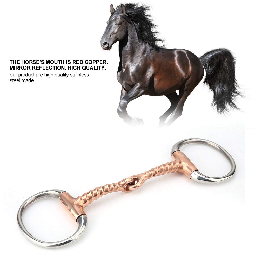 Morso Per Cavallo In Acciaio Inox Con Rame - Eggbutt, Anello Francese, Per Equitazione