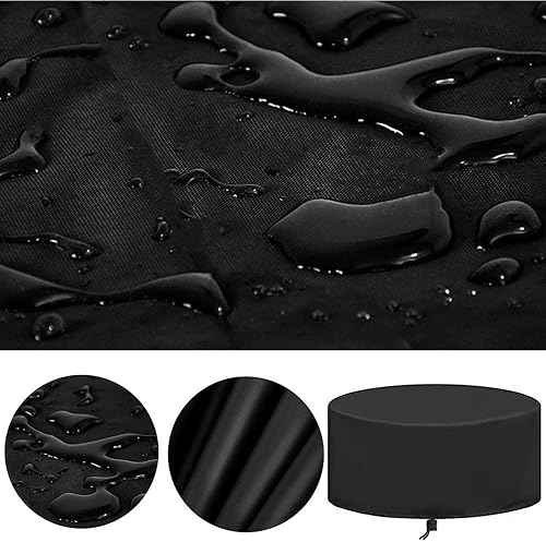 Miniatura 16 de Fundas para muebles de patio, funda impermeable para sofá al aire libre, 28 x 28 x 28 pulgadas, resistente para lluvia, polvo y nieve, rectangular
