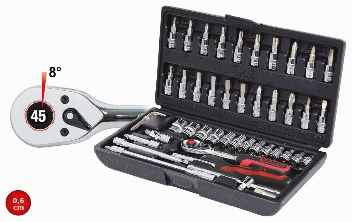 KS Tools 918.0648 1/4" CHROMEplus Serie di chiavi a bussola, 48 pz