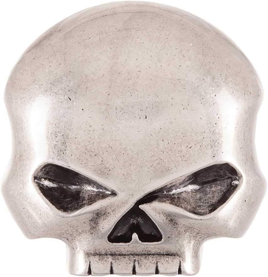 Harley-Davidson Men&amp;#39;s Skull Rider Belt Buckle, Antique Nickel Finish HDMBU10080