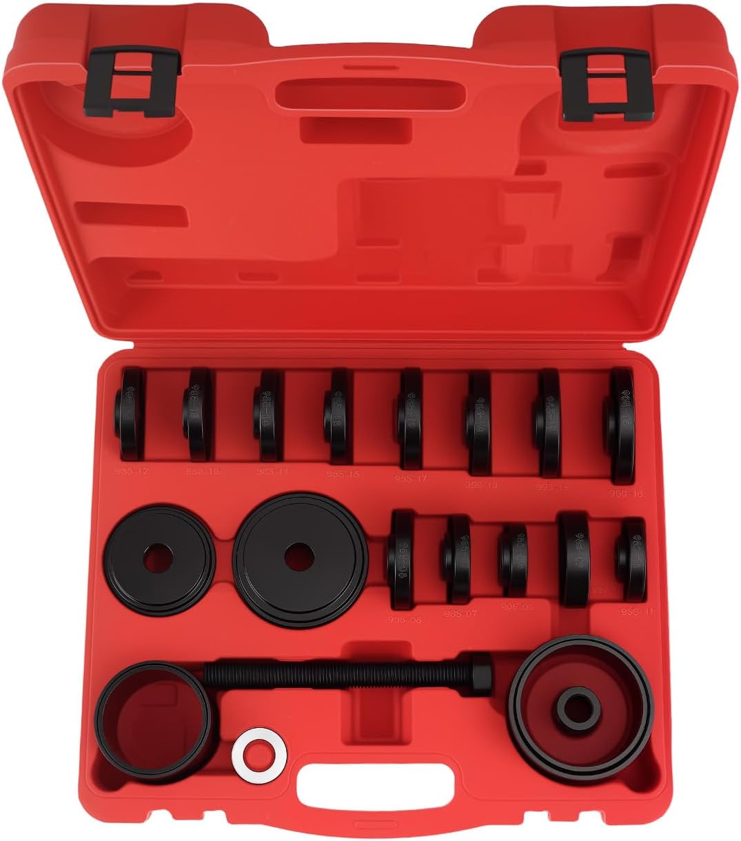 maXpeedingrods 24 Pcs FWD Front Wheel Drive Bearing Removal Tool, Wheel Bearing Press Kit for Front Wheel Drive Bearing Removal & Installation, Bearing Adapters Bearing Installer Tool