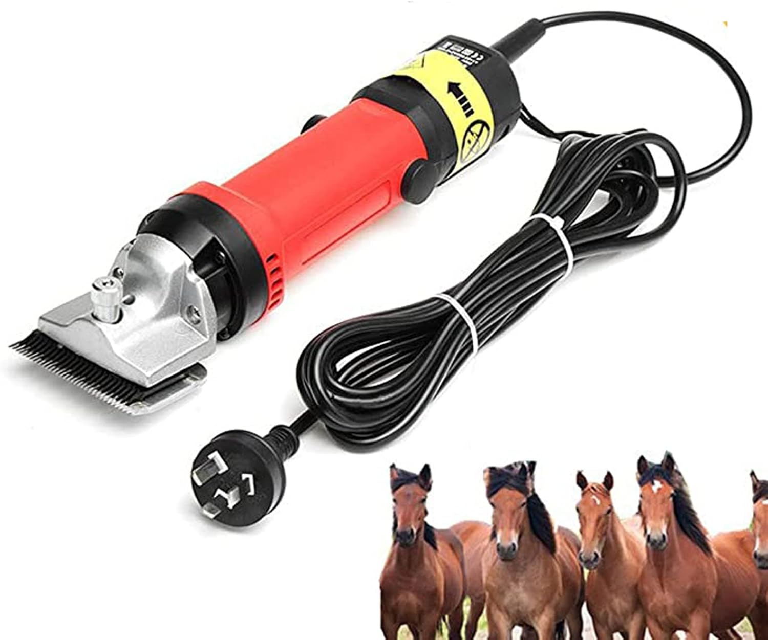 Professional Electric Horse Hair Clipper, 6 Speed High Performance Clipper Horse Grooming Kit, for Dogs/Cattle/Donkeys/Alpacas/Llamas and Other Farm Animals,220V (110V)