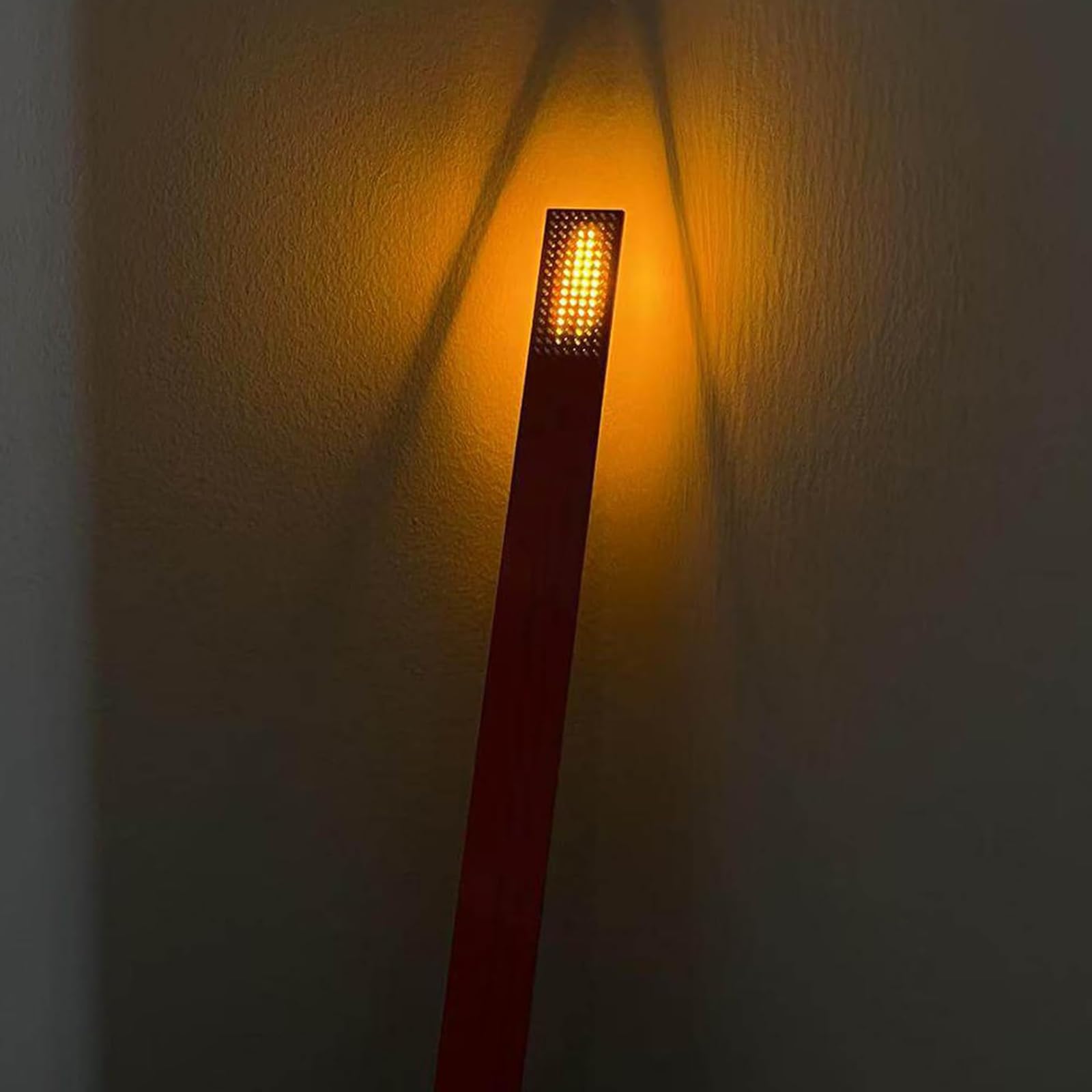 Candela a LED senza fiamma, lampada decorativa artistica e luce notturna, fiamma su entrambi i lati per camera da letto, soggiorno e decorazione domestica, candela elettronica creativa