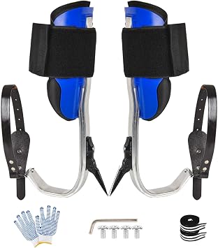 tree climbing spikes,Tree Climbing Gear Upgraded aluminum alloy, single claw Climbing Tool Set For Logging, Tree Trimming