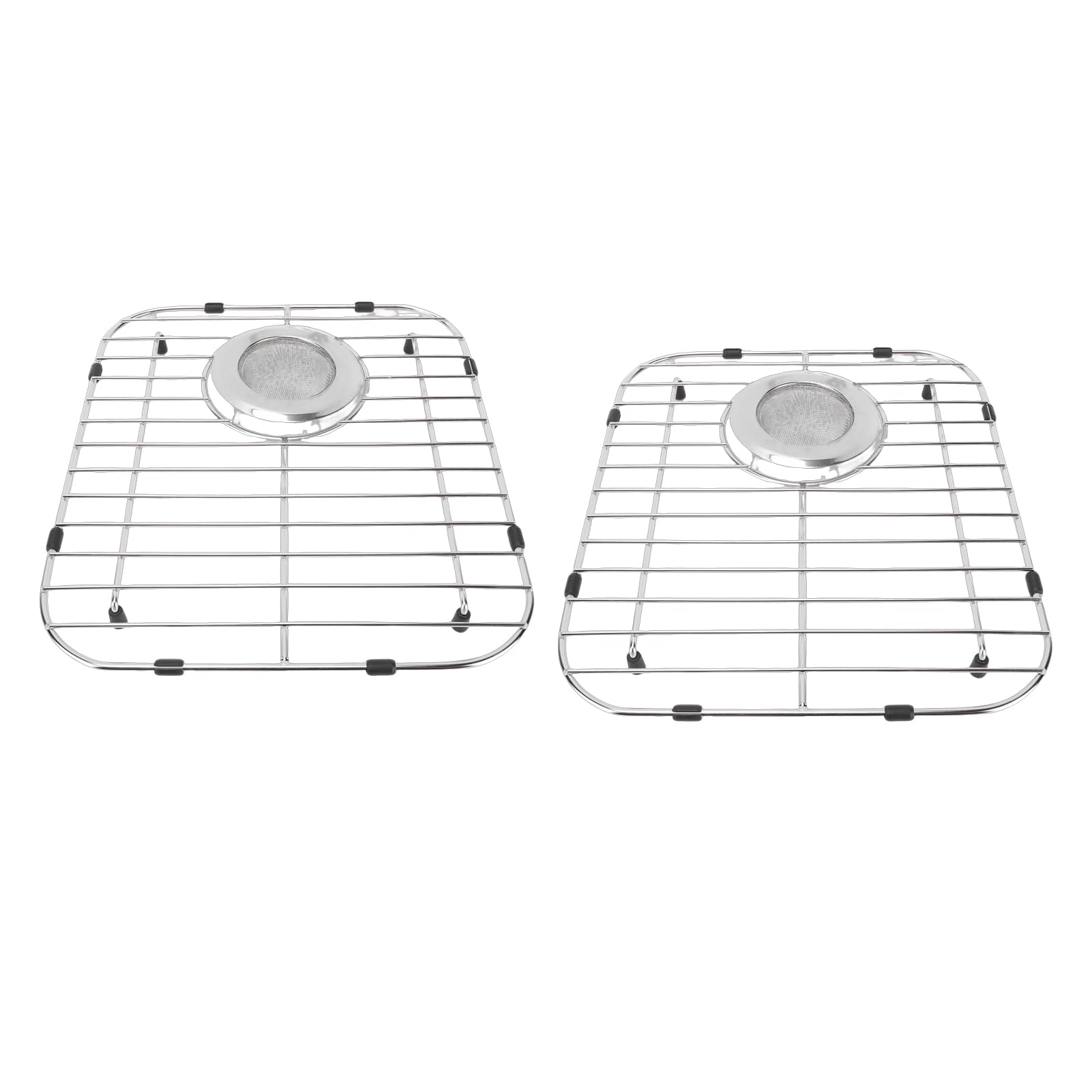 Cocoarm Griglia per Lavello in Acciaio Inossidabile, Resistente Griglia Protettiva per Lavello da con Filtro e Poggiapiedi, 13,12x11,81 Pollici per Uso Domestico