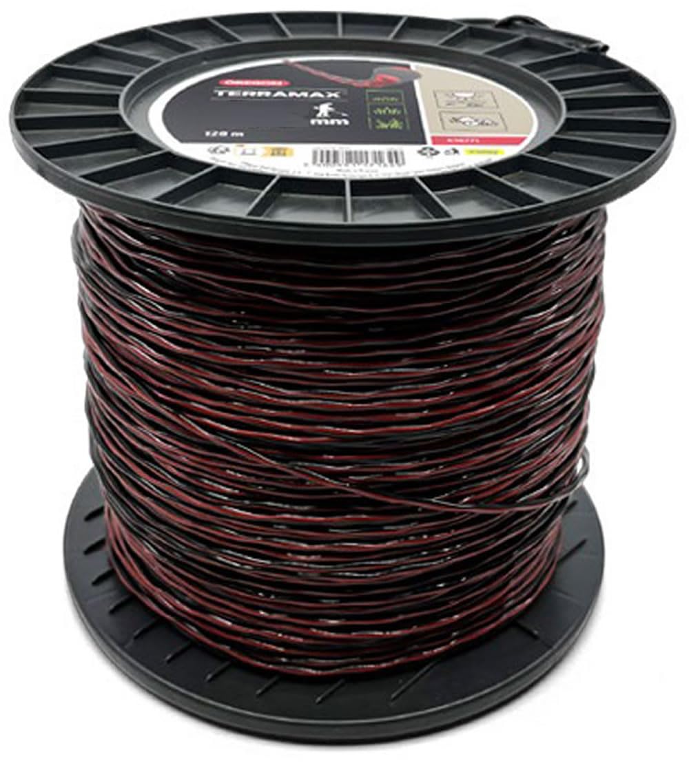 Fil débroussailleuse Ovale torsade Terramax Rouge/noir ø3 mm/220m Oregon 636773