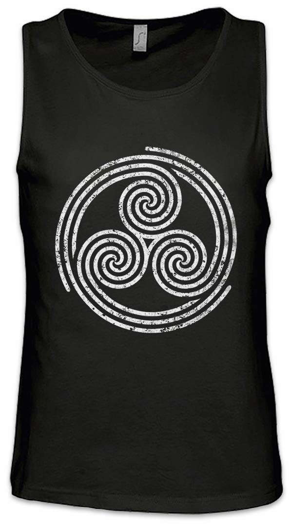 Urban Backwoods Men's Black Triskelion Symbol Ii Tank Top Training Gym Vest Shirt Size Xl