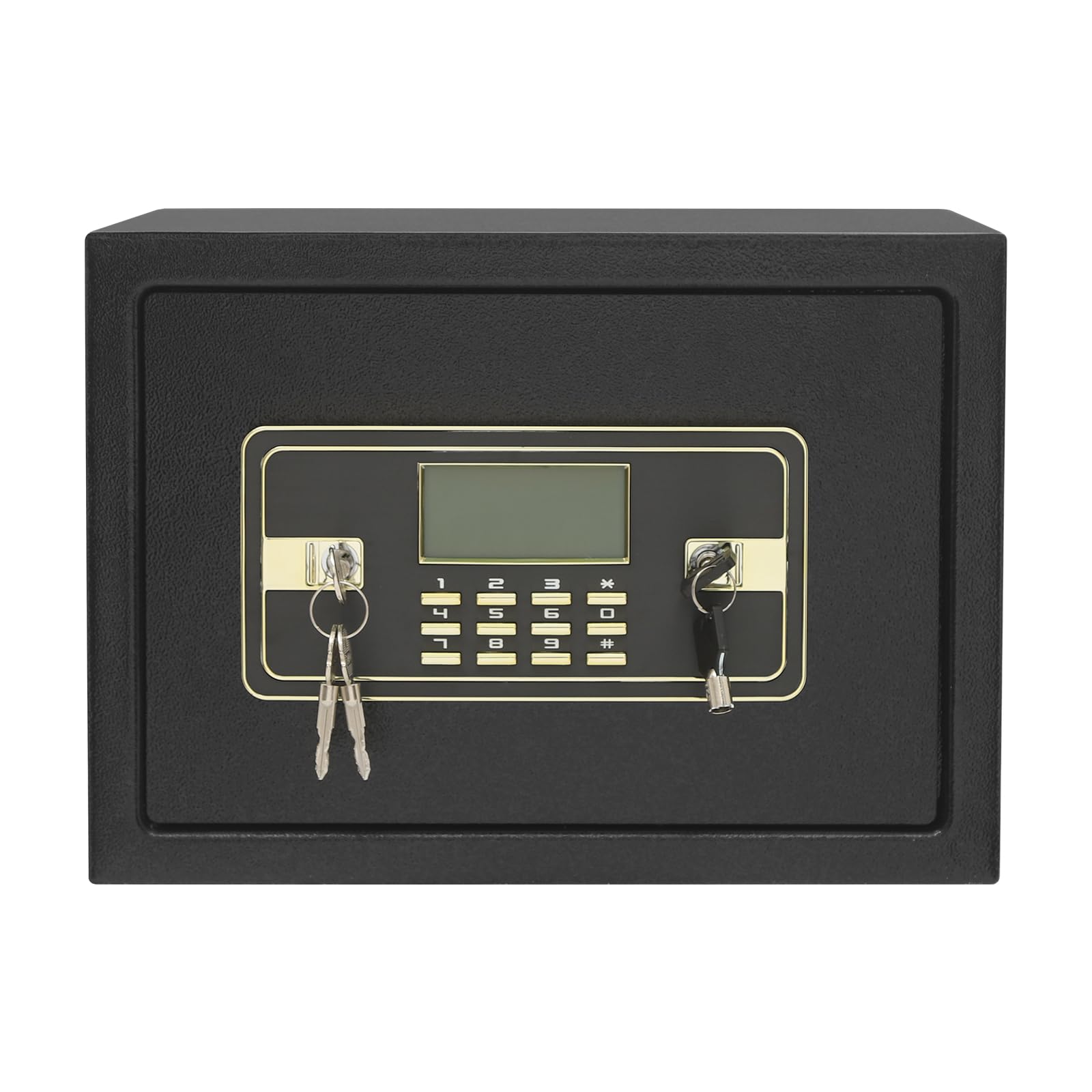 Cassaforte elettronica da 22 l, cassaforte con indicatore LED, cassaforte elettronica con ripiano estraibile, alta sicurezza, cassaforte per riporre denaro, documenti, medicinali