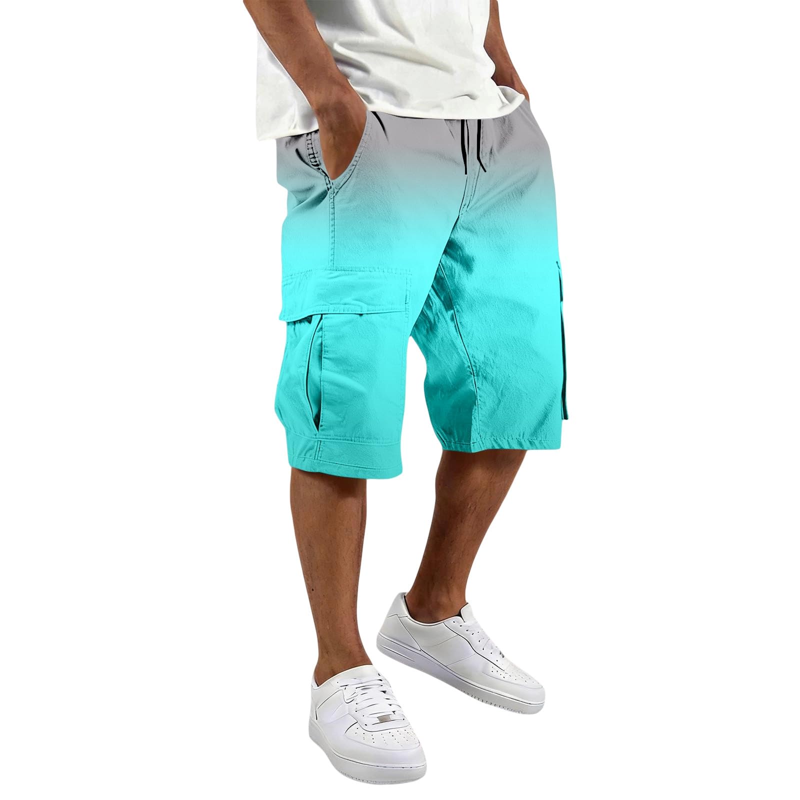 Short cargo dégradé homme coupe décontractée pour le cyclisme et le travail - 6