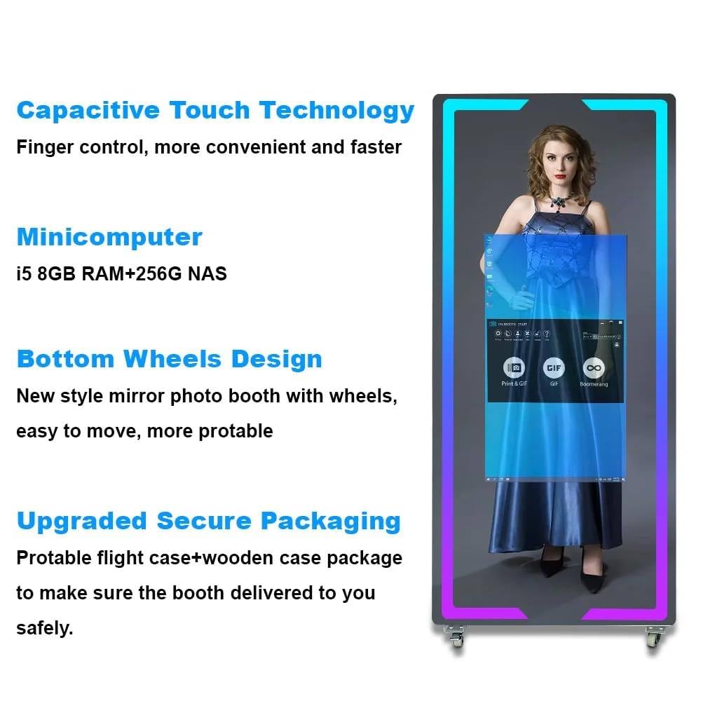 Amazon | 45''/65'' マジックミラーフォトブースマシン (22''/32