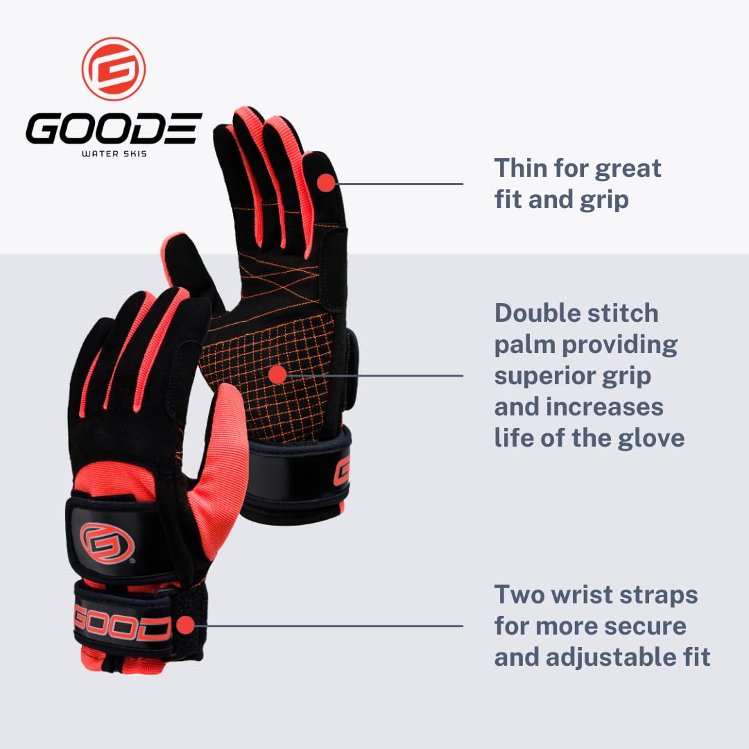 Radar Total Awesomeness Inside-Out Kid's Waterski Gloves Youth Large