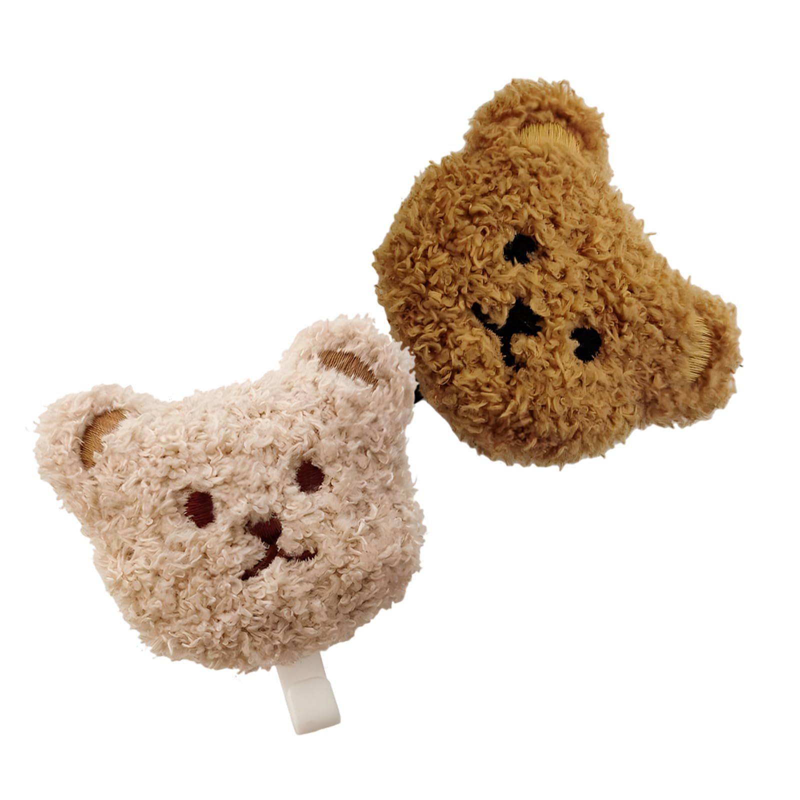 Holibanna Ganci senza Fori per Appendere Adesivi da Parete 2 Pezzi a Forma di Orso in Peluche Superficie Liscia Ombrelli e Cappelli in Camera da Letto