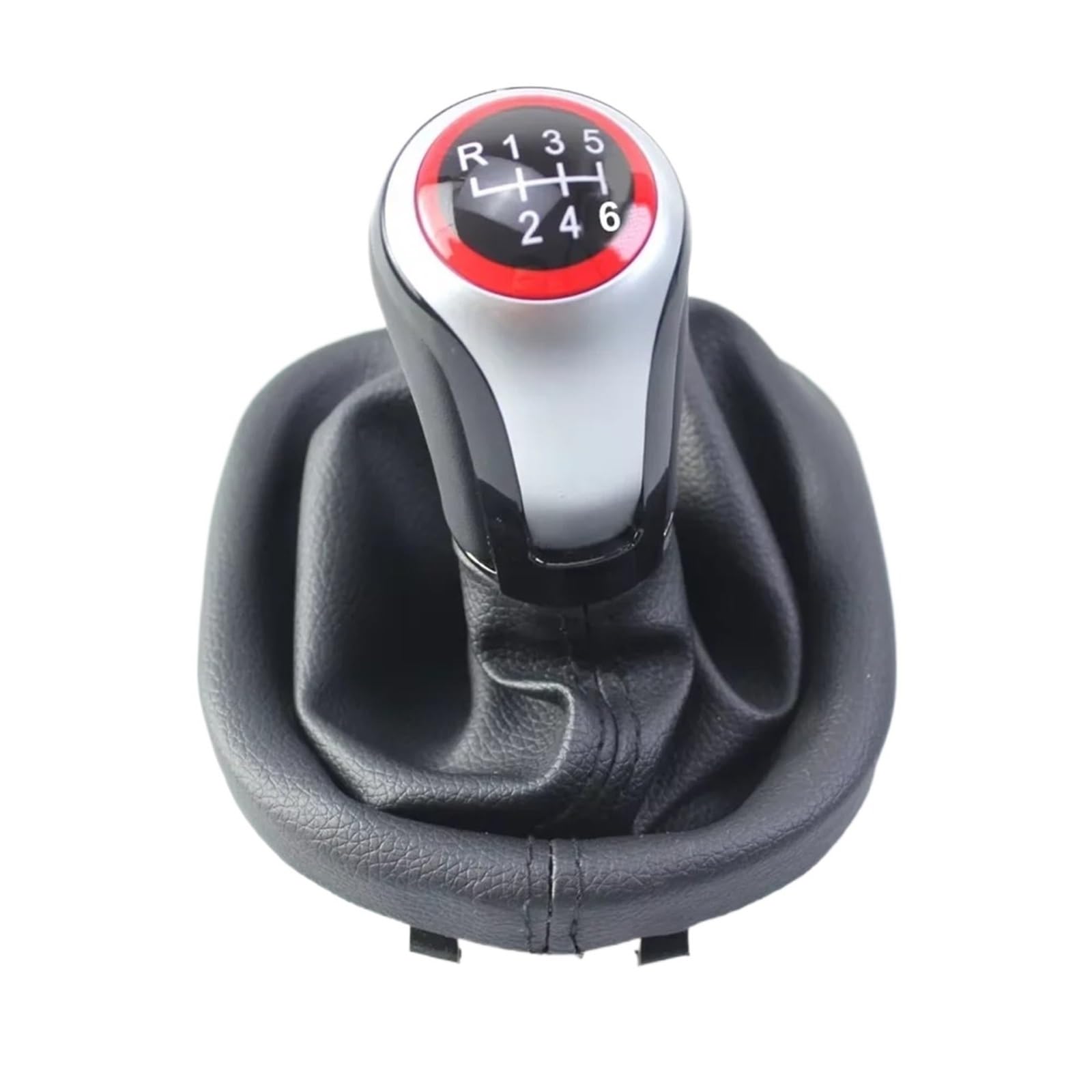 DAJMSUY for VW for Caddy for TOURAN Gear Shift Knob MT 5/6 Speed with Gaiter Boot Cover Car Gear Shift(6 Speed)