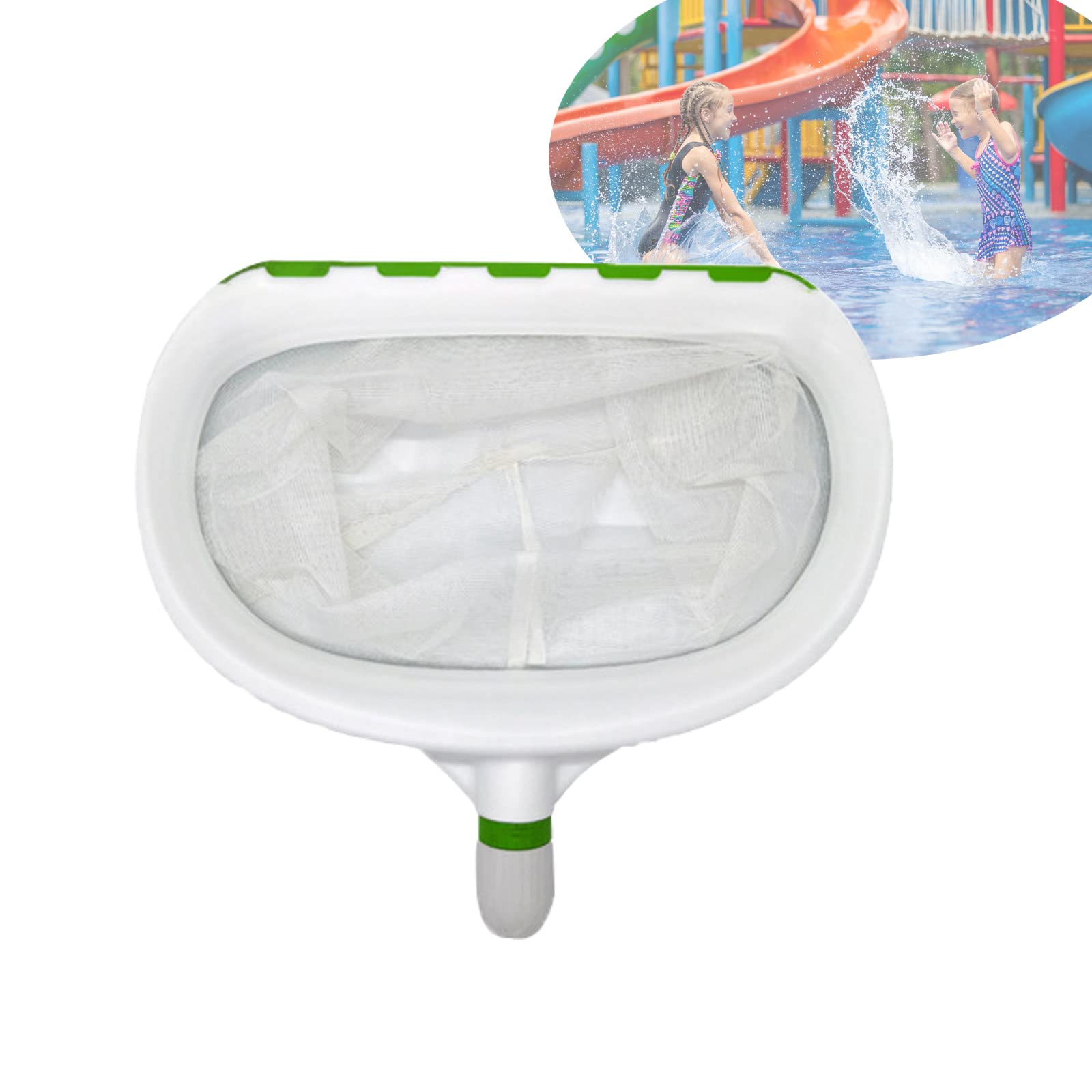 Esta Red para Recoger Hojas de Piscina, Red para Recoger Hojas de Piscina, Marco Sellado Reforzado, Herramienta de Limpieza de Hojas de Alta Resistencia (Palo no Incluido) (rastrillo profund