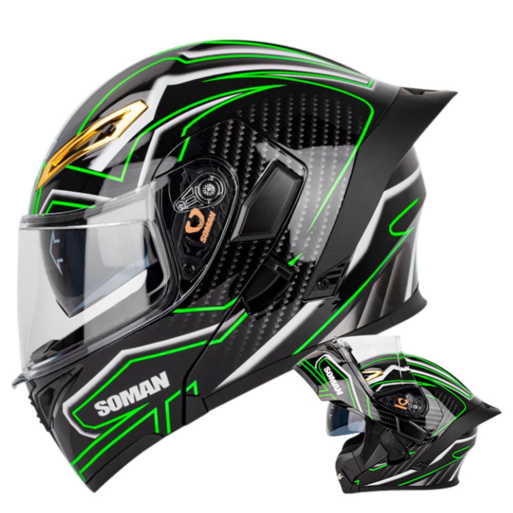 未使用　SOMAN955 システムヘルメット バイクヘルメット フルフェイス Amazon.co.jp: SOMAN-955バイクヘルメット システムヘルメット フル