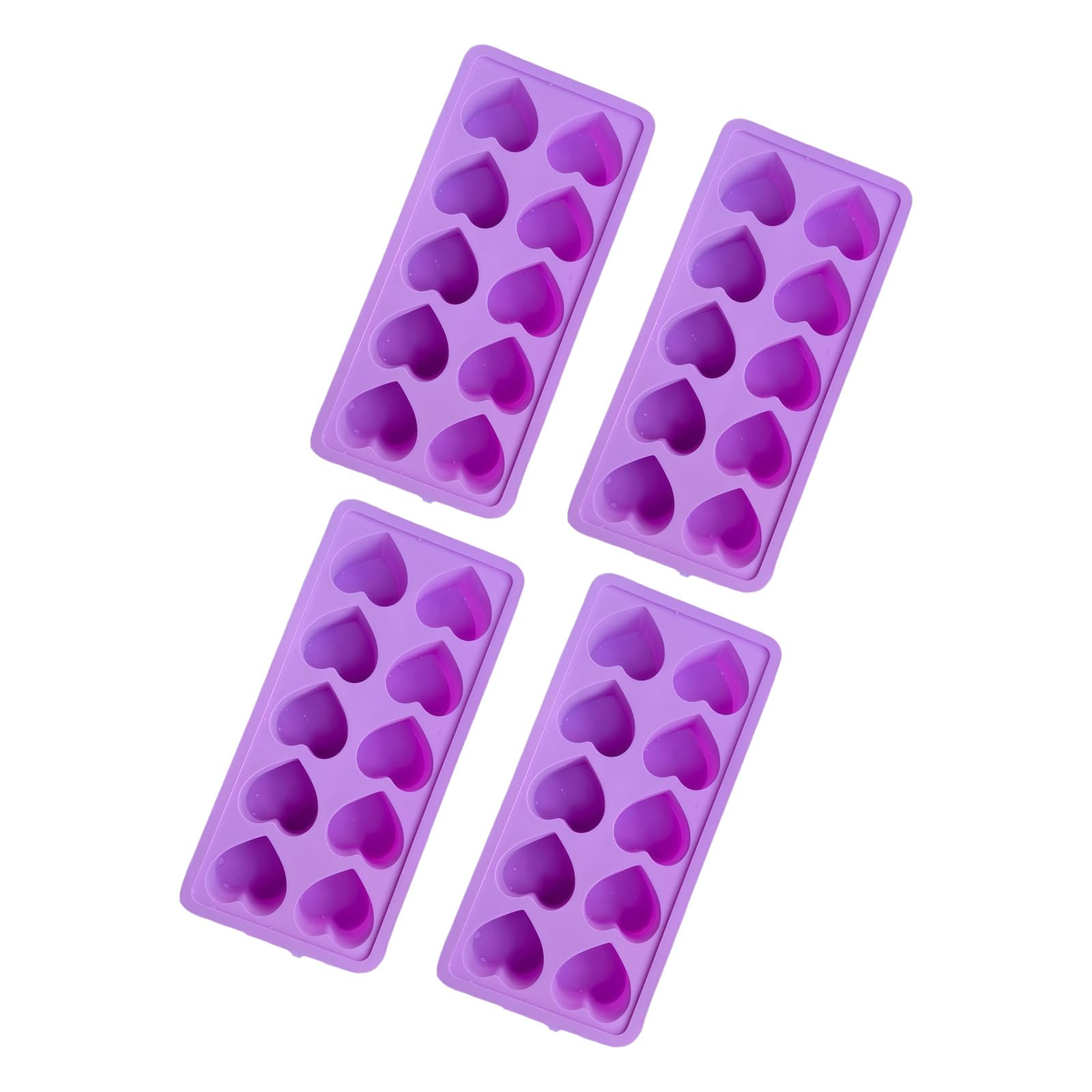 OSNIYAW Easy Releases Heart Silicone Ice Cubes Maker Flexible Ice Tray for Cocktails and Festival Chocolate Making Molded Freezing Block Tray