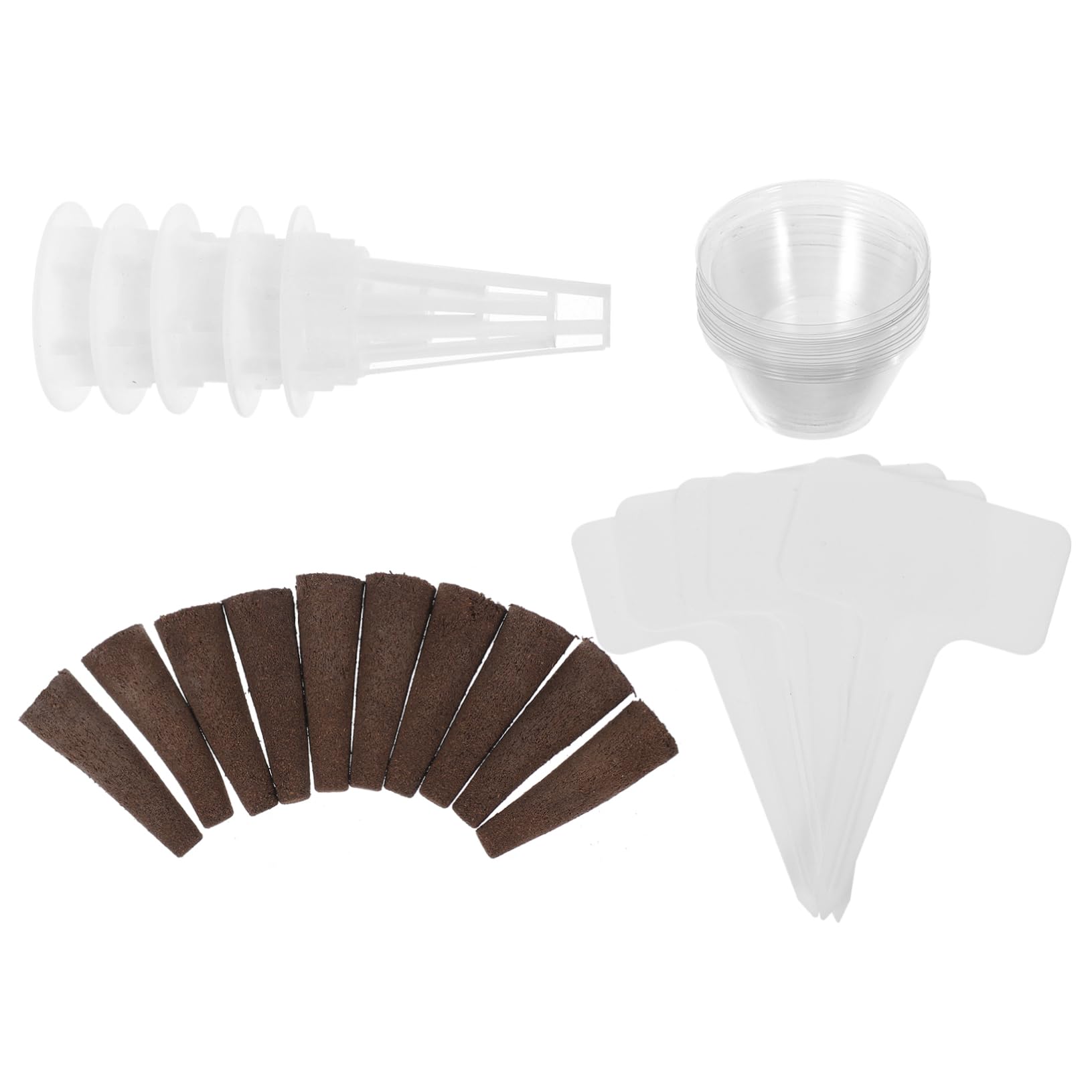 SUPVOX 5ensembles Set De Culture Hydroponique avec Paniers Et Éponges Kit Complet pour Plantes Soilless Accessoires pour Aérogarden