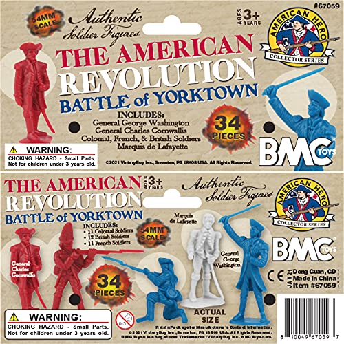 Bmc Revolutionary War Plastic Army Men - 34 British, American, French Soldiers #TOP7