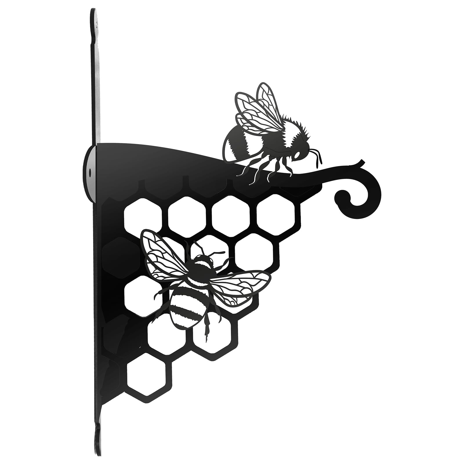 Primus Home & Garden Black Primus Metal Bee Hanging Basket Bracket