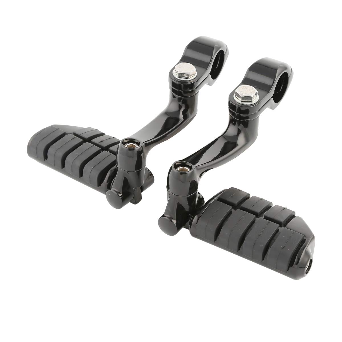 Green-L Universal Motorcycle 1.25" Engine Guard Male Mount Highway Footpeg Footrest Kit Fit for Honda Harley Touring Road King Street Glide Electra