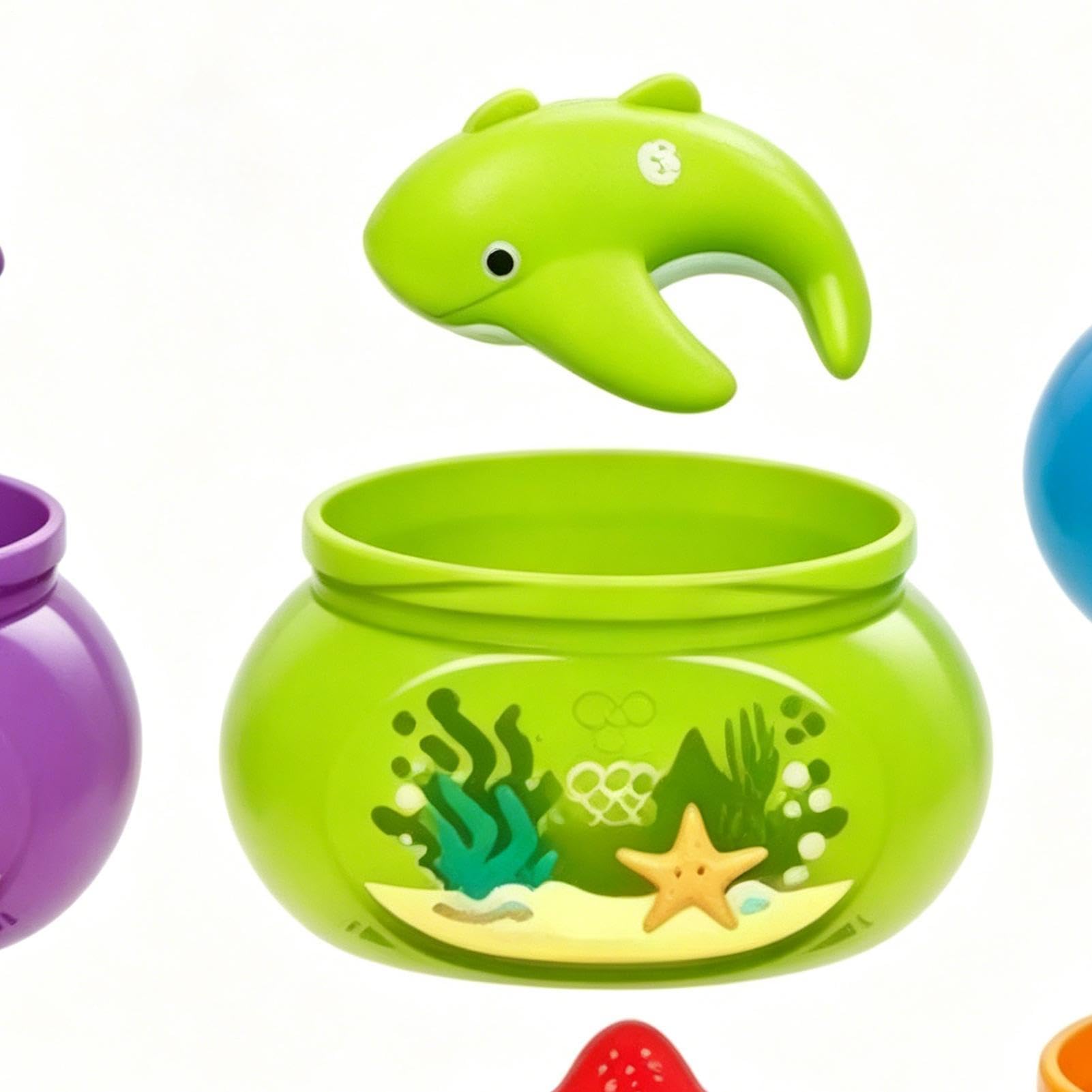 Juego de Pesca para Niños Juguetes Educativos Acuáticos y de Colores | Juguetes De Pesca Magnéticos A Partir De Los 18 Meses: Baño, Piscina, Tablero, Al Aire Libre, Mesa, , Natación Y Viajes