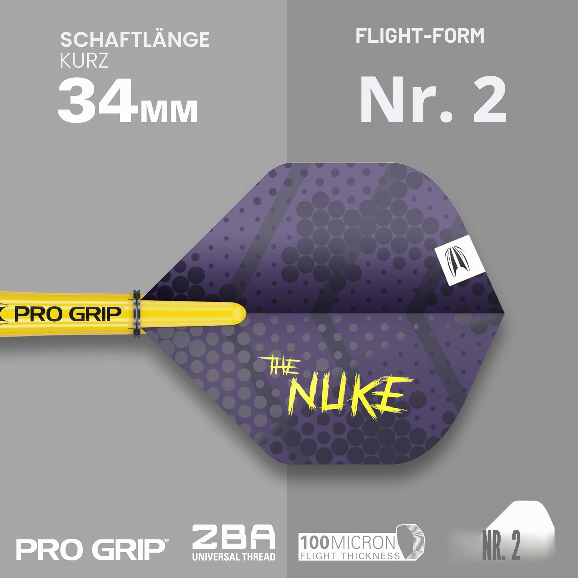 Target Darts Luke Littler Loadout Steel Tip Swiss Point Darts, 90% Tungsten Dartpfeil, 22G/23G/24G | Steel Tip Dart Set, Player Edition Swiss Points Dart-Sets mit Werkzeug, Pro Grip Schäfte & No.2