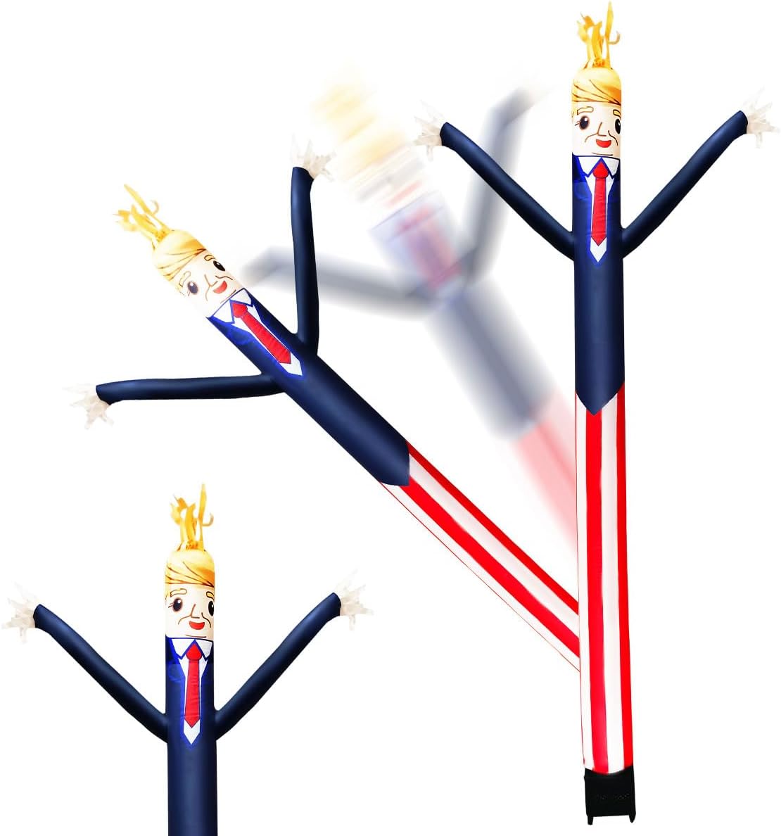 8FT Inflatable Air Waving Tube Dancer with Blower Set for Valentines Day Decor, Blow Up Inflate Tube Man with Smile for Birthday Wedding Proposal Party Decorations (Smile Air Waving Puppet)